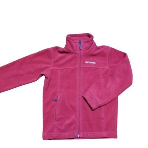 Columbia Red Fleece Jacket 6-7y